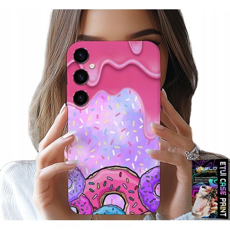 Coque pour Samsung Galaxy S24 Plus - Motif de beignets glacés + Verre (1/5)