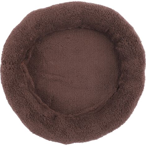 GARRYFIZH ‌Panier pour Chien et Chat Rond et Profond‌ – Coussin de Sieste Amélioré, Doux et Respirant, Nid de Sommeil (Marron)
