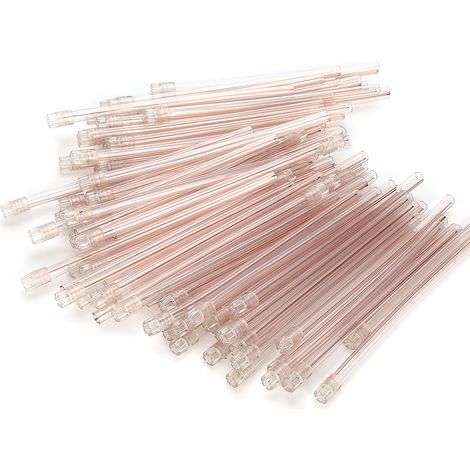 100 embouts de paille salivaire jetables, outils de soins buccaux chirurgicaux en plastique (1/5)