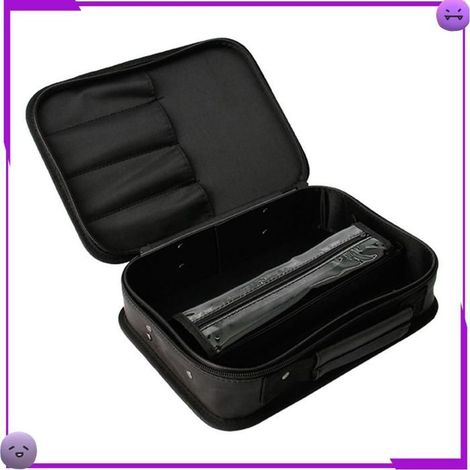 VGEBY Coiffeur outil de stockage d'outils Mallette de Rangement pour Outils de Coiffure, Boîte à Outils de hygiene peigne Noire (1/5)
