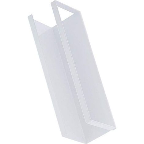 Support magnétique, étagère magnétique, aimant puissant, fer, stable, design minimaliste, fixation pour réfrigérateur, cuisine, type B, blanc (1/5)