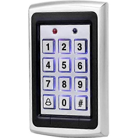 【Nouveau produit】Système de contrôle d'accès clavier autonome (7612) (Argent) (1/4)