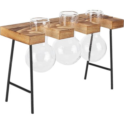 Vase de Bricolage Rétro avec Support en Bois, avec Support (1/5)