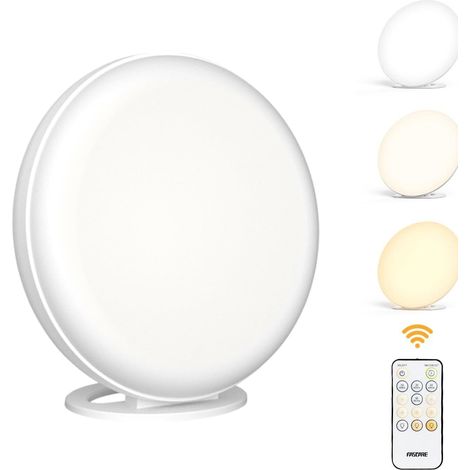 OIMG UV-Free LED Light Therapy Lamp,Therapy Lamp, Dimmable, Timing, Remote Control, Large lightbox, 3 températures de couleur et 5 niveaux de luminosité réglables