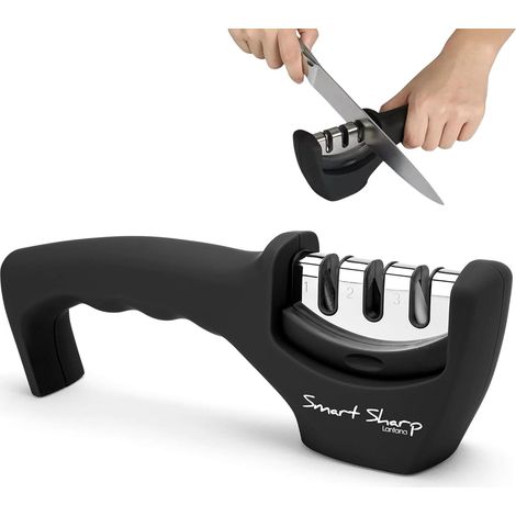 Smart Sharp 3-Stufen-Messerschärfer, manuell, schwarz