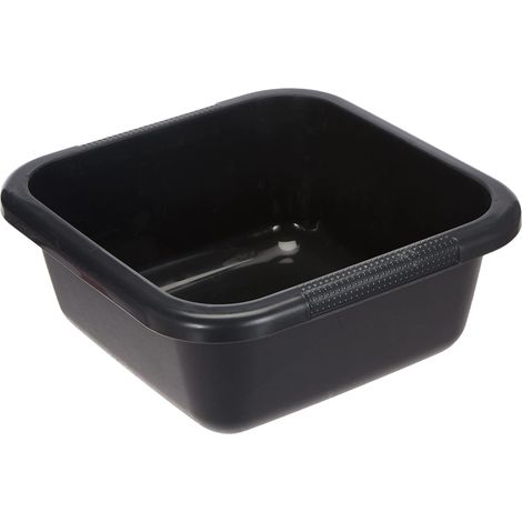 Curver 228031-Bacinella Quadrata, 6 L, in plastica, Colore: Antracite, 29 x 29 x 12 cm (1/4)