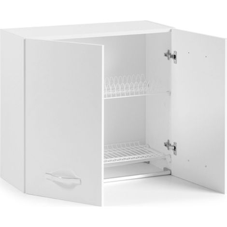 PENSILE COLAPIATTI 80X32XH72CM BIANCO FRASSINATO