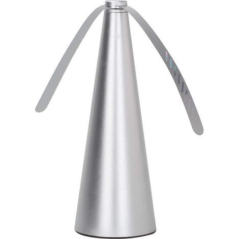 Ventilateur Anti-moustiques, 2pc Répulsif à Pales pour Insecte, Repellent Moustique Fan-argent (1/3)