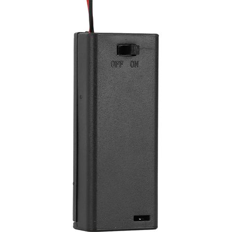 5 Stück AAA x 2 Batteriehalter-Gehäuse mit Deckel, Ein-/Ausschalter und Anschlusskabel AAA2 (1/5)