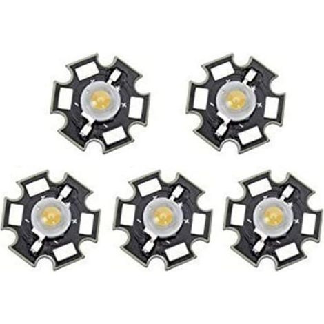 Packung mit 5 Hochleistungs-LED-Lampen, warmweiß, 3 W [Energieklasse A] (1/5)