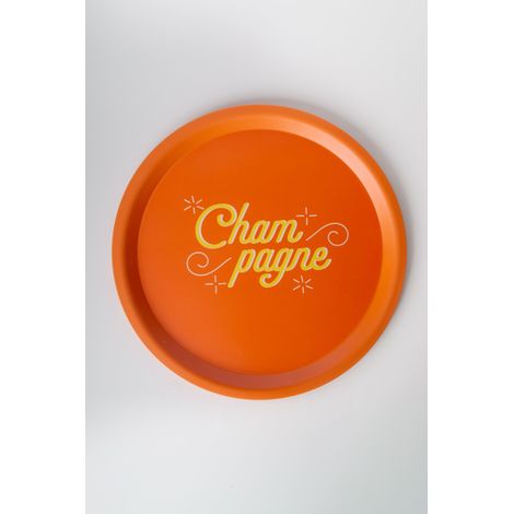 Vassoio Champagne D 34,8 cm Arancione Blogo