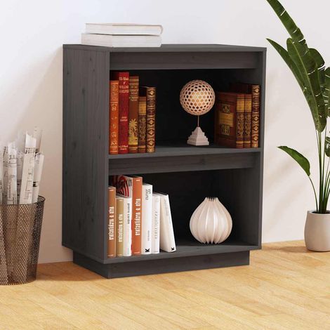 Armoire console-Meuble de rangement Gris 60x34x75 cm Bois de pin solide 932564 (1/5)