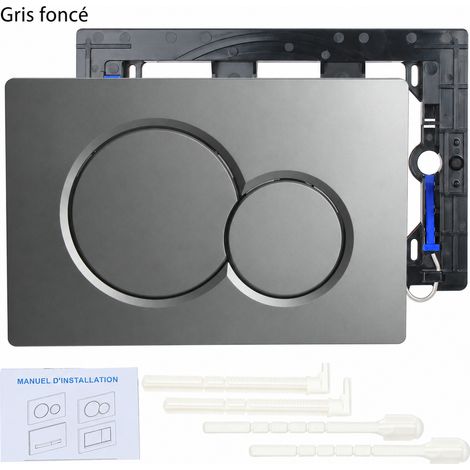Plaque de déclenchement WC compatible Sigma01 115.770 gris canon de fusil gris 375 g – Livraison gratuite