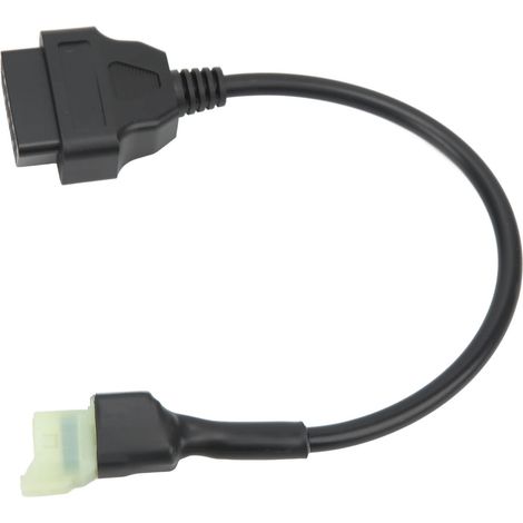 Adaptateur de diagnostic OBD2 16 broches vers 4 broches, câble connecteur pour scanner de code OBD, compatible avec la ligne K pour motos (1/5)