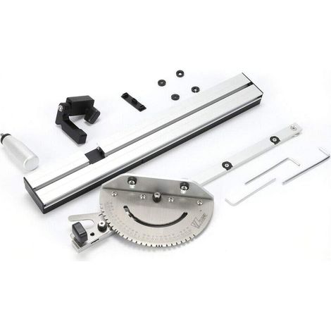 Barre de guidage de lame de scie circulaire de bureau 450mm, outil professionnel de lame de scie circulaire de bureau, poussoir, pied à coulisse, outils de travail du bois (1/5)