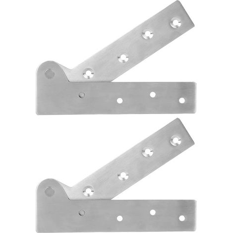 2er-Packung 180° drehbare Türscharniere, robuste Möbelbefestigungselemente aus Edelstahl (1/5)