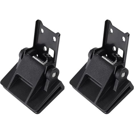 Lot de 2 charnières de rechange pour tourne-disque en ABS noir 6 x 4 x 4 cm (1/5)