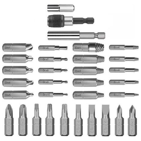 FENOPLASTICAOutil de retrait de vis cassées en acier à grande vitesse 33pcs (1/5)