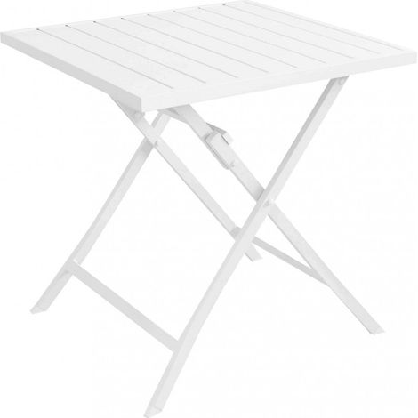 Tavolo Alabama 70x70x73 h cm in Alluminio Bianco (1/5)