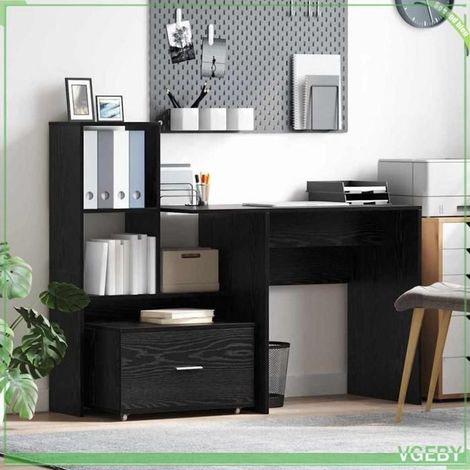 Armoire à tiroirs - ABI - Noir - Bois d'ingénierie - 55 x 45 x 33,5 cm (1/5)