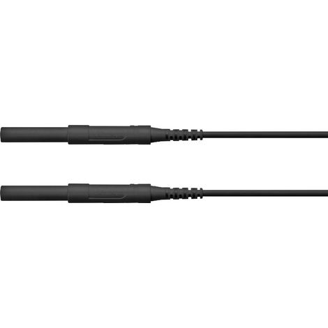 Schützinger Cordon de mesure de sécurité mâle 4 mm mâle 4 mm 150.00 cm noir 1 pc(s) (1/2)