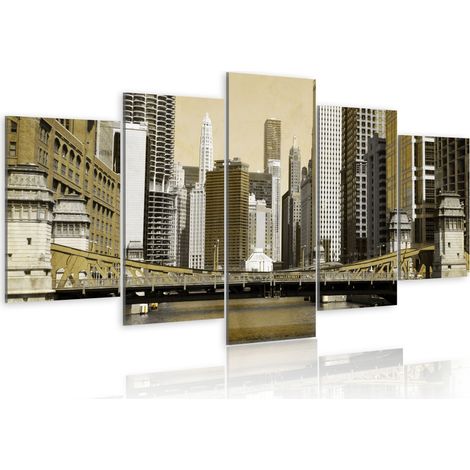 Quadro - New York: vintage - 100x50 (1/4)