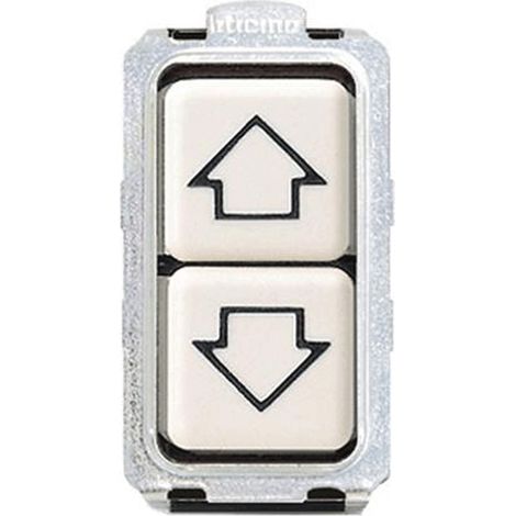 Doppio pulsante Bticino Magic con frecce 10A 5055/1