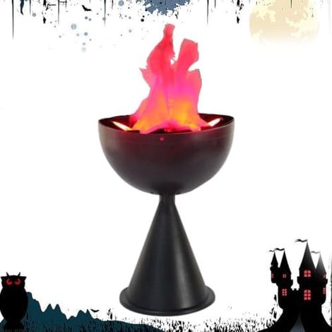 Fausse cheminée Décoration de fête à effet flammes artificielles Lumières LED effet flammes pour Halloween Idéale pour l'intérieur, le jardin, le balcon, la maison, le bar, le camping, les fêtes et (1/5)
