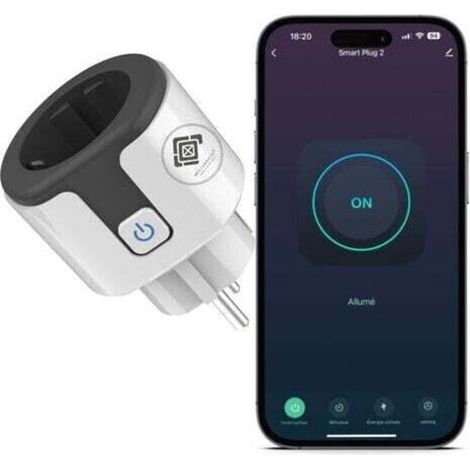 20A WiFi Smart Plug – Compatible with Alexa and Google Home – Programmable with energy consumption monitoring – Remote voice control (1/4)