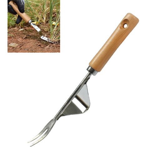 Désherbeur manuel de jardin, arrache-mauvaises herbes, outil de jardinage haut de gamme en acier inoxydable indéformable pour désherber votre jardin (1/5)