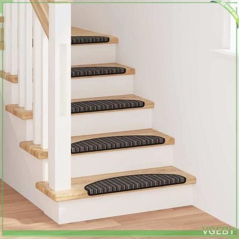 Tapis d'escalier auto-adhésifs - FAFEISY - 42011443 - Anthracite - 65 x 21 x 4 cm - Antidérapant (15 pcs) (1/5)