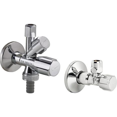 Kit Schell contenant: 1x vanne d'angle-combi COMFORT et 1x vanne de regulation d'angle 1/2"