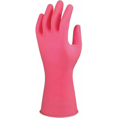 Marigold W62p - Lot de 12 gants de securite - taille M - couleur rose