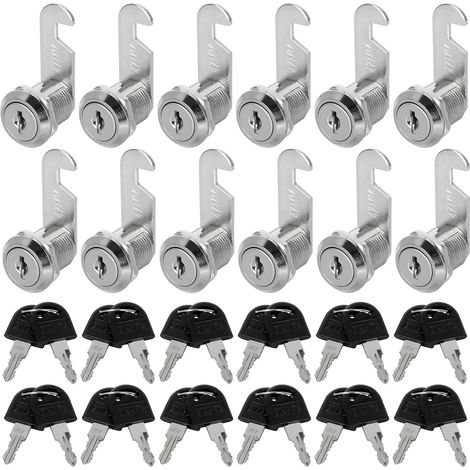 CSPARKV 10 Pcs Mailbox Lock, 30mm Mailbox Barrel, Furniture Lock for Mailboxes, Cabinet Doors, Cupboards (1/5)
