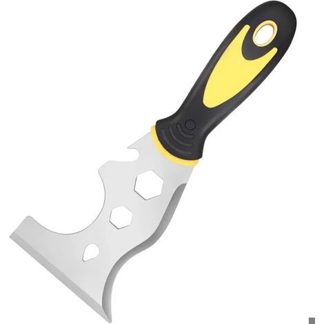 Outil de peintre 13 en 1 en acier inoxydable, couteau à mastic pour plâtrer, peindre, nettoyer, calfeutrer (1/5)