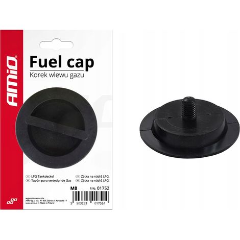 Tappo di riempimento gas 8 mm, spina M8 per GPL