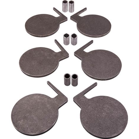 6x Q235 Steel 6" X 3/8" Target Tree Shooting Tree Target Paddles Kit W/ Tubes (1/5)