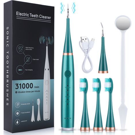 Nettoyeur Dentaire Ultrasonique 6 en 1 Portable pour Soins à Domicile (1/5)