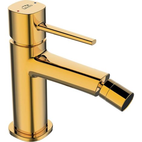 Batteria bidet da appoggio Pola – design elegante con leve sottili oro (1/3)