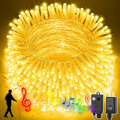Guirlande Lumineuse - 100 LED Étoiles - 10 M - Branchement Secteur - Pour Intérieur Extérieur - Décoration Noël Arbre Fête Mariage (1/5)
