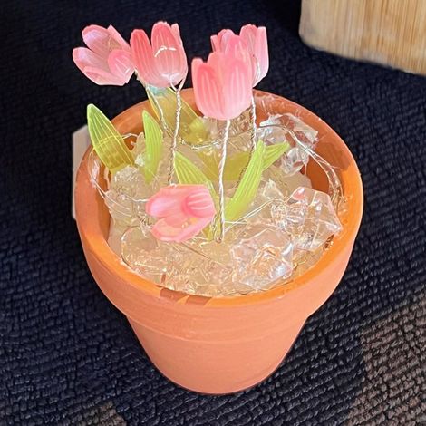 Bastelset für eine Mini-Tulpen-Nachtlampe im Topf – Bilderrahmen – Geburtstagsgeschenk für Freundin/beste Freundin (1/5)