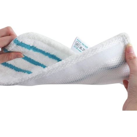 Lot de 10 Tampons en Microfibre Lavables pour Housse de Rechange pour Vadrouille à Vapeur Compatible ûrFSM1616, FSM1630 (1/5)