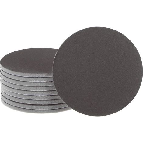sourcing map Lot de 10 éponges ponçage avec crochet et disque 5" grain 320, pour polissage à sec ou (1/5)
