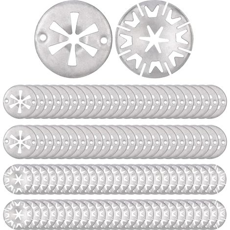 Lot de 100 Rondelles de Blocage en étoile pour Pare-Chaleur – Rondelles de Retenue Métalliques Starlock, pour Fixer les Clips et Plaques Pare-chaleur sous le Capot (1/5)