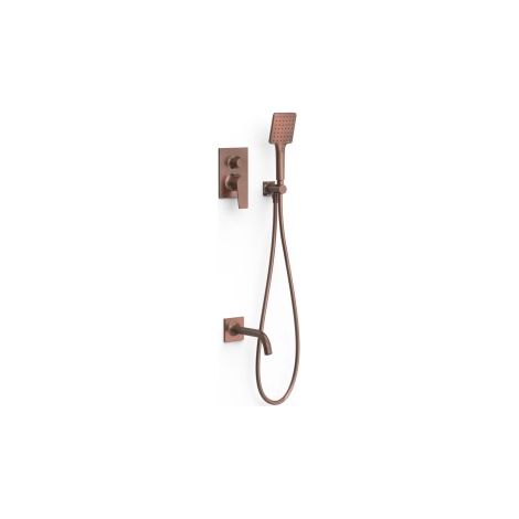 Kit mitigeur encastré 2 voies Rapid‑box pour baignoire et douche Project Volcanic - TRES 22138007VO