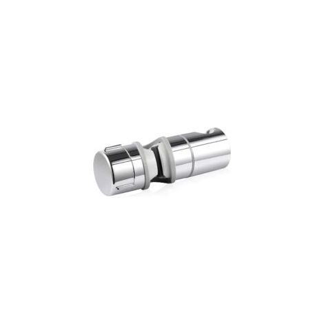 Supporto per doccetta a mano sostituibile, supporto per soffione doccia, diametro regolabile, ABS cromato (grigio) - Crezuo (1/4)