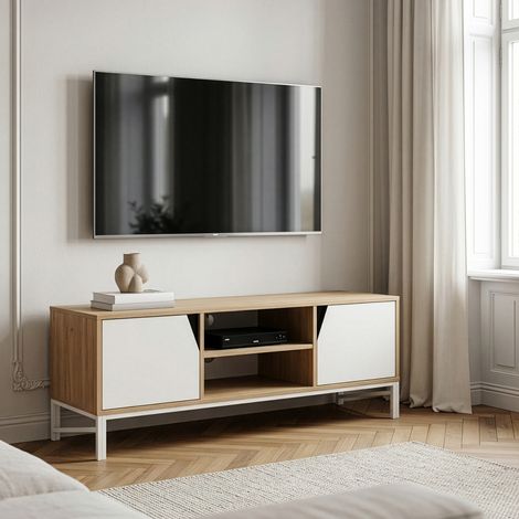Mobile Porta TV Kerrköndam a 2 Ante 120 x 40 x 46 cm - Effetto (1/5)