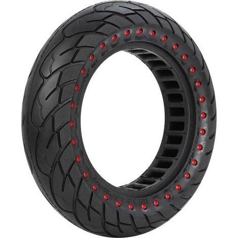 Pneu plein 10 pouces pour trottinette électrique Xiaomi 4 Lite – Roue increvable avec amortisseur nid d'abeille – Excellente adhérence sur sol humide (1/5)