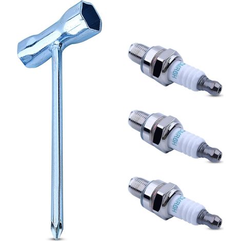 NGK Spark Plug, 3365 CMR6H Spark Plug for Stihl/Bosch/Honda/Husqvarna/Echo for Champion RZ7C RZ7CT10 965 Replacement NGK stk 3365 with Socket Wrench (1/5)