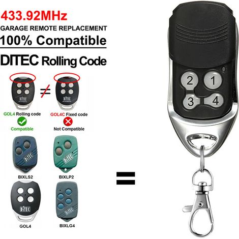 Télécommande et récepteur pour porte de garage, accessoire de commande automatique (1/5)
